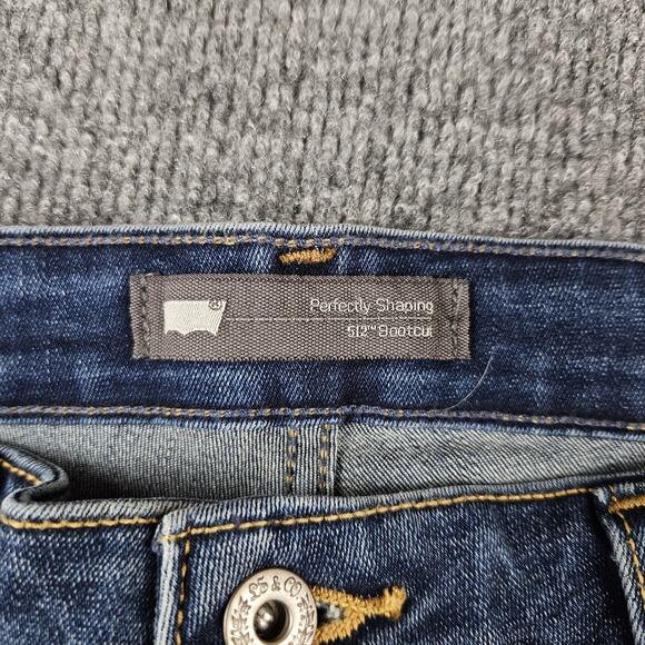 Levi's 312 Bootcut Women's 16 Perfectly Shaping Medium Wash Blue Mid Rise NEW - Picture 3 of 11